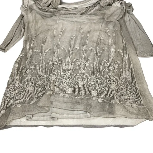 Soft Surroundings Silk Beaux Arts Tunic & Cami Large - Picture 13 of 15